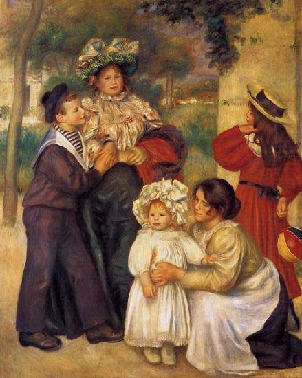 Pierre-Auguste Renoir La famille d`artiste china oil painting image